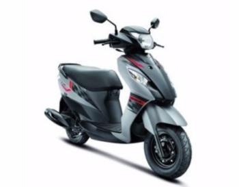 Blue Suzuki Access 125 at Goodia Motors in Secunderabad